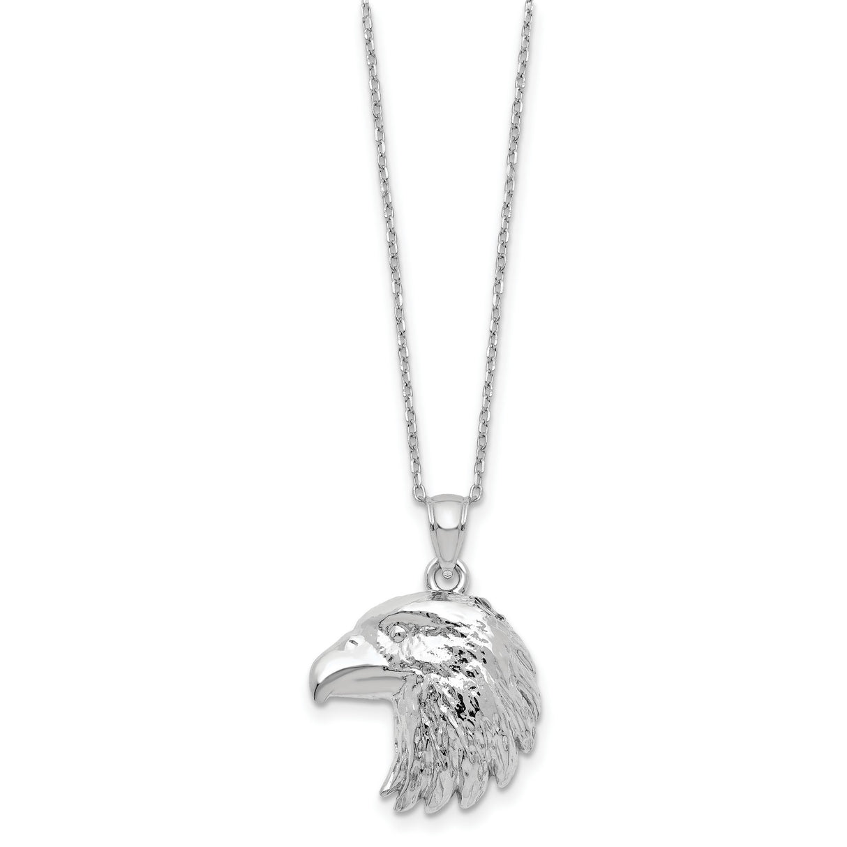 Eagle Ash Holder 18 inch Necklace Charm Pendant in Real 925 Sterling Silver