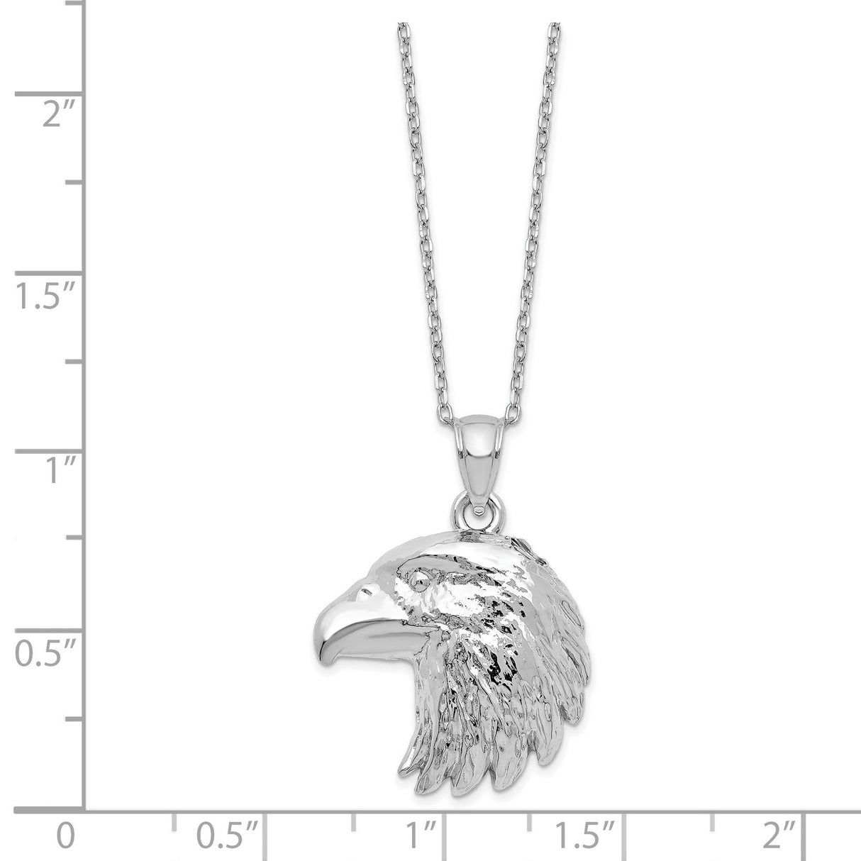 Eagle Ash Holder 18 inch Necklace Charm Pendant in Real 925 Sterling Silver