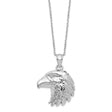 Eagle Ash Holder 18 inch Necklace Charm Pendant in Real 925 Sterling Silver