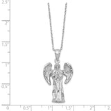 Angel Ash Holder 18 inch Necklace Charm Pendant in Real 925 Sterling Silver