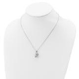 CZ June Birthstone Angel Ash Holder 18 inch Necklace Charm Pendant in Real 925 Sterling Silver