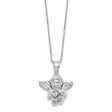 CZ June Birthstone Angel Ash Holder 18 inch Necklace Charm Pendant in Real 925 Sterling Silver