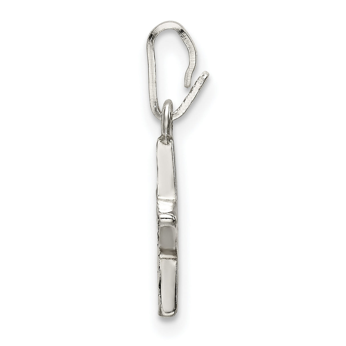 Sterling Silver Star Pendant with Cutout and Etched Detail, Celestial Minimalist Jewelry
