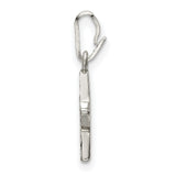 Sterling Silver Star Pendant with Cutout and Etched Detail, Celestial Minimalist Jewelry