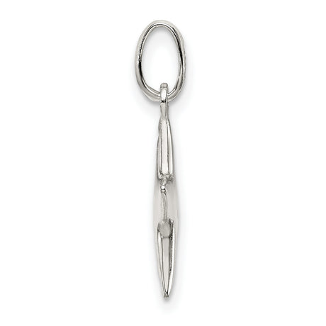 Sterling Silver Star Pendant, Diamond Cut Textured Five-Pointed Celestial Charm for Women or Unisex Wear