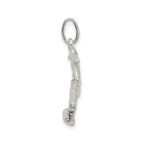 Sterling Silver Palm Tree Pendant, Tropical Beach Charm for Women