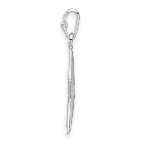 Sterling Silver Star Pendant, Three-Dimensional Five-Point Design, Minimalist Celestial Charm
