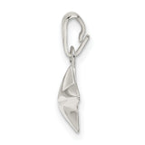 Sterling Silver Star Pendant, Five-Pointed Polished Design, Celestial Minimalist Jewelry for Women or Unisex