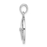 Sterling Silver Compass Pendant with Blue Enamel Accents, Nautical Travel-Inspired Design