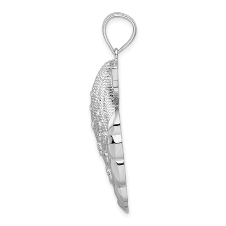 Sterling Silver Scallop Shell Pendant, Camino de Santiago Christian Faith Jewelry