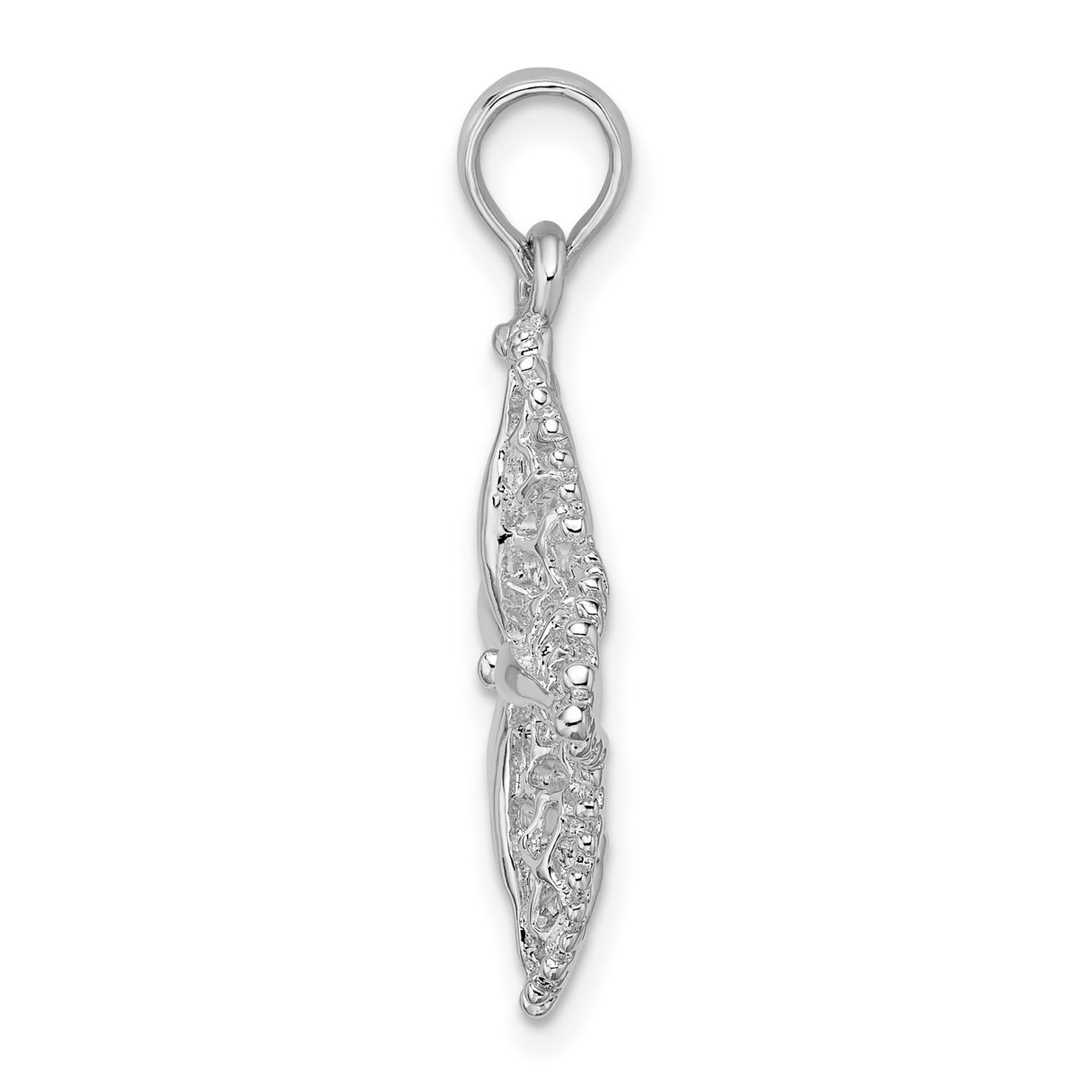 Sterling Silver Starfish Pendant with Filigree Design, Nautical Ocean Theme for Women