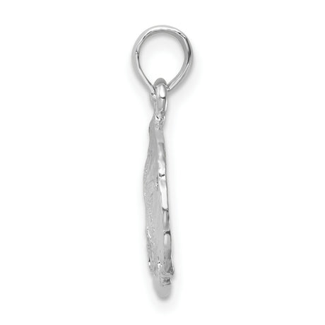 Sterling Silver Sand Dollar Pendant with Ocean Inspired Nautical Design for Women and Unisex Wear