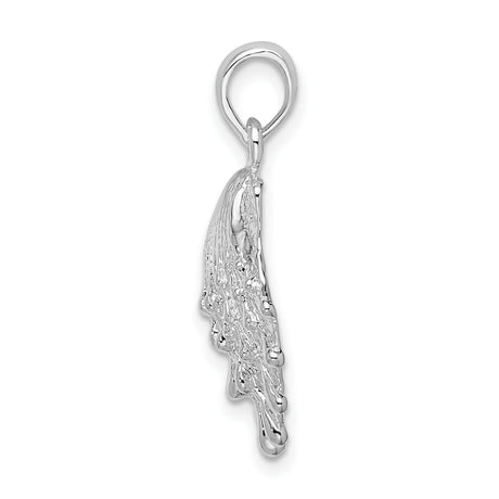 Sterling Silver Scallop Shell Pendant, Camino de Santiago Coastal Christian Travel Charm