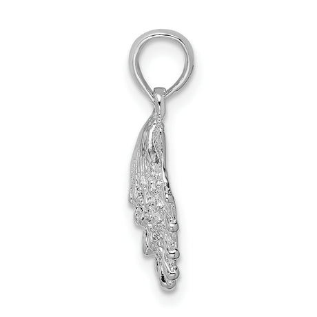 Sterling Silver Scallop Shell Pendant, Camino de Santiago Spiritual Travel Charm for Women
