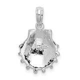 Sterling Silver Scallop Shell Pendant, Camino de Santiago Spiritual Travel Charm for Women
