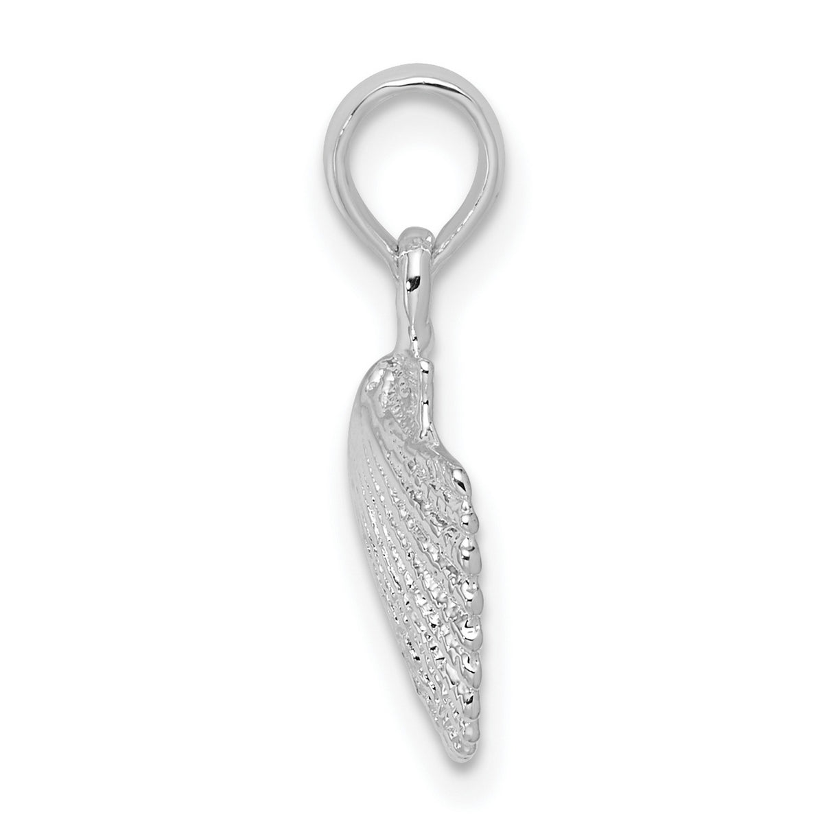 Sterling Silver Scallop Shell Pendant, Camino de Santiago Christian Travel Symbol