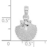 Sterling Silver Scallop Shell Pendant, Camino de Santiago Christian Travel Symbol