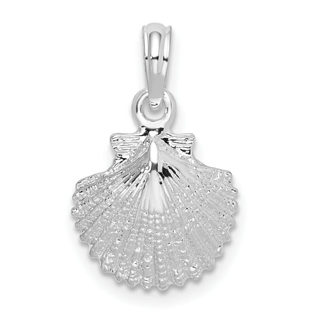 Sterling Silver Scallop Shell Pendant, Camino de Santiago Christian Travel Symbol