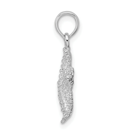 Sterling Silver Starfish Pendant with Detailed Ocean Design, Nautical Jewelry for Women