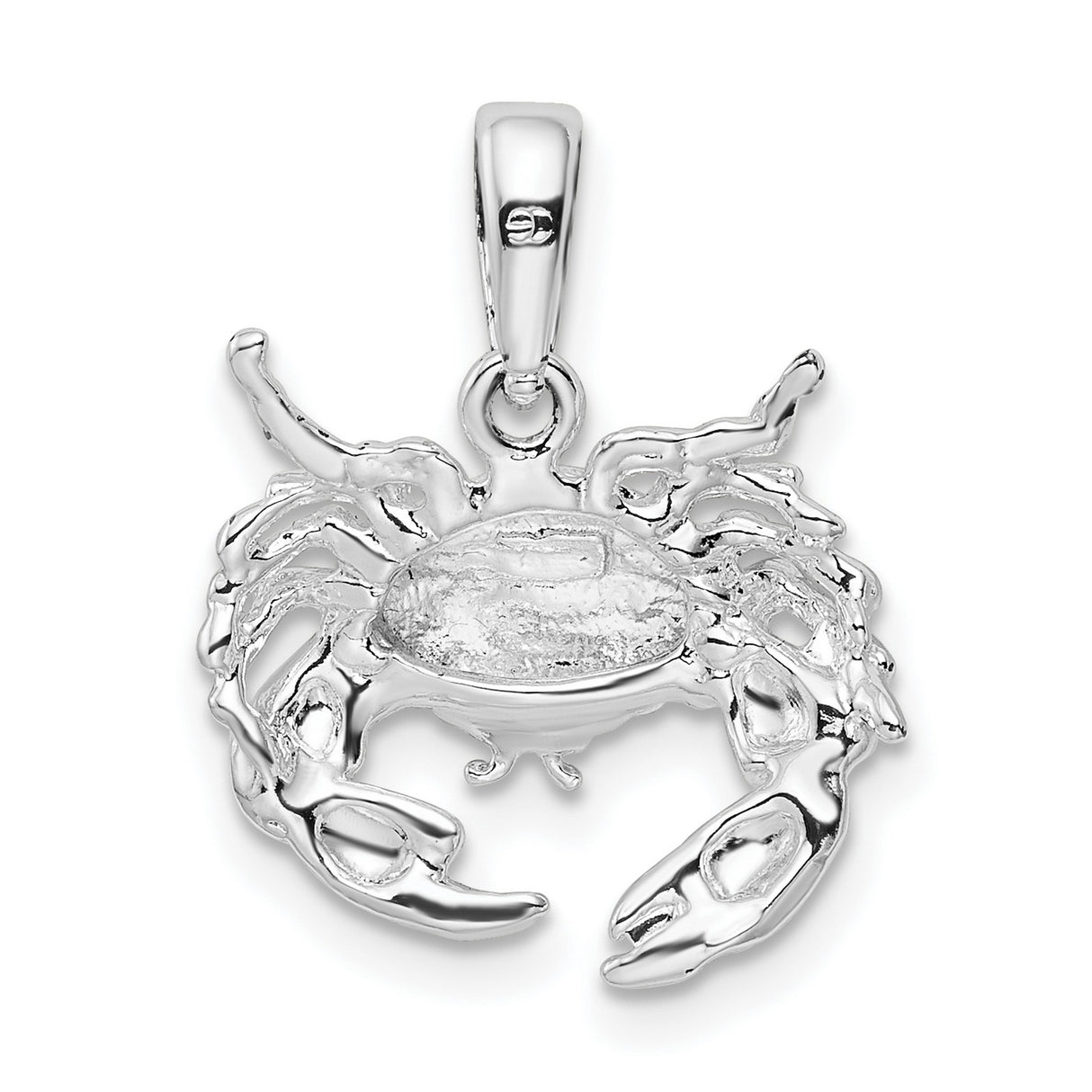 Sterling Silver Crab Pendant with Celestial and Zodiac Cancer Design