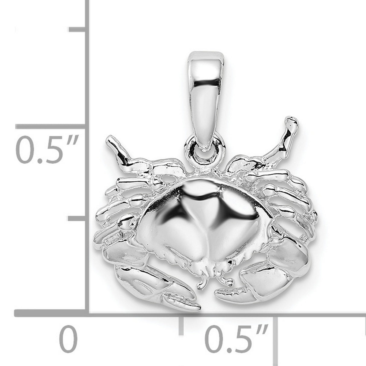 Sterling Silver Crab Pendant with Celestial and Zodiac Cancer Design