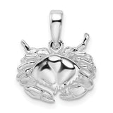 Sterling Silver Crab Pendant with Celestial and Zodiac Cancer Design