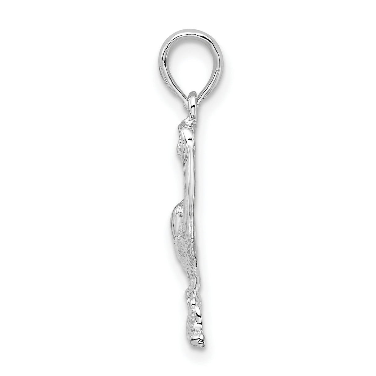 Sterling Silver Pelican Pendant with Detailed Coastal Bird Design, Nautical Wildlife Charm