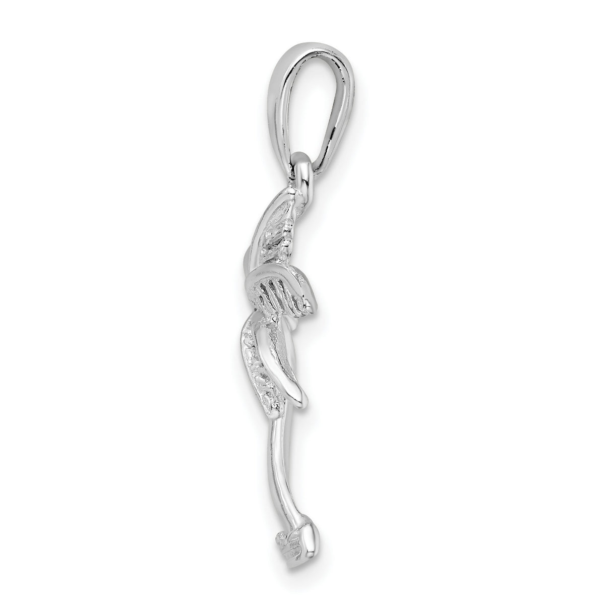 Sterling Silver Palm Tree Pendant, Tropical Beach Charm, Nautical Island Style Jewelry