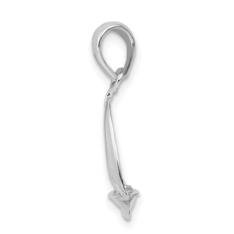 Sterling Silver Sailboat Pendant with Detailed Sails, Nautical Ocean Theme for Men and Women