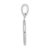 Sterling Silver Peace Sign Pendant, Open Circle Symbolic Jewelry, Unisex Boho Charm