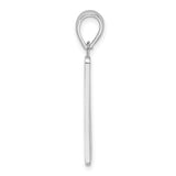 Sterling Silver Key West Mile 0 Road Sign Pendant, Coastal Travel Charm for Men or Women