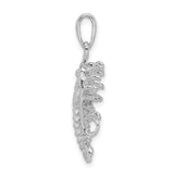 Sterling Silver Lobster Pendant with Detailed Crustacean Design, Nautical Ocean Theme