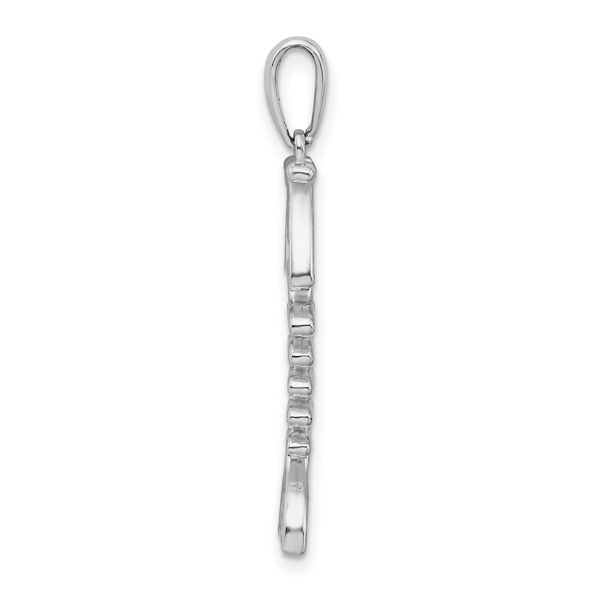 Sterling Silver Fishbone Pendant with Skeletal Ocean Design, Unisex Nautical Charm