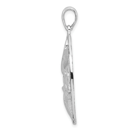 Sterling Silver Pendant with Sand Dollar, Conch Shell, and Scallop Shell Ocean Theme
