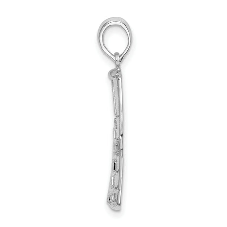 Sterling Silver Pendant, Southernmost Point with 90 Miles to Cuba Engraving, Key West Travel Charm
