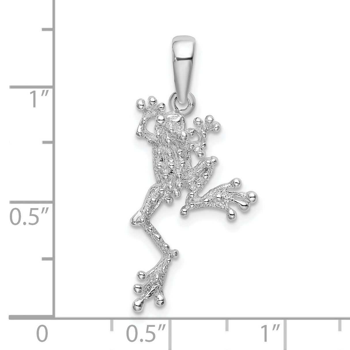 Sterling Silver Tree Frog Pendant, Nature-Inspired Wildlife Jewelry for Women or Unisex Wear