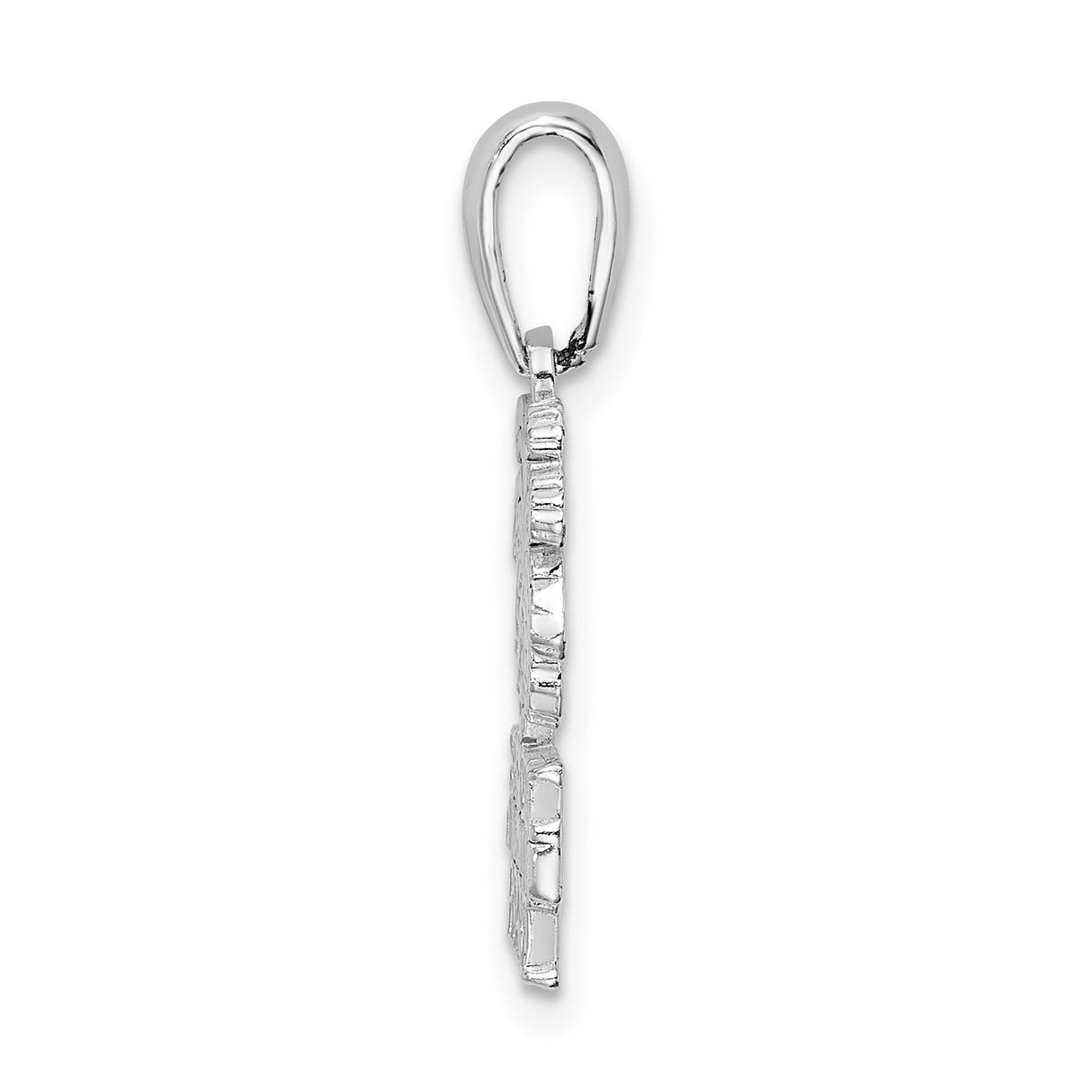 Sterling Silver Palm Tree Pendant, Tropical Beach Vacation Jewelry for Women or Unisex Wear