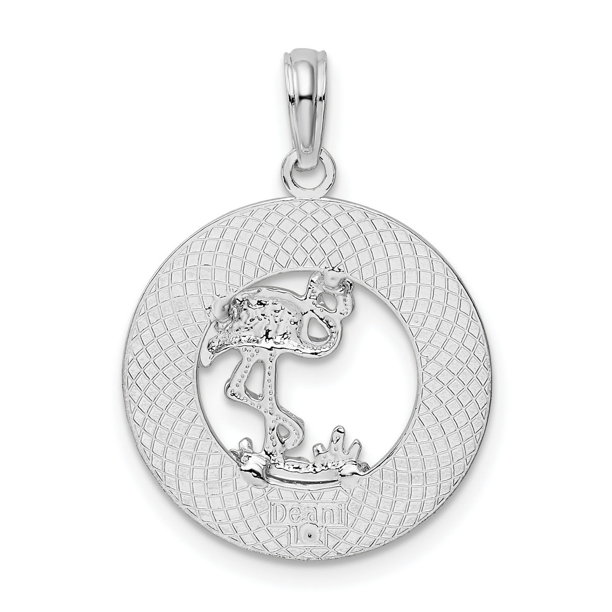 Sterling Silver Flamingo Pendant, Tropical Caribbean Wildlife Charm, Nature Travel Jewelry