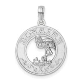 Sterling Silver Flamingo Pendant, Tropical Caribbean Wildlife Charm, Nature Travel Jewelry