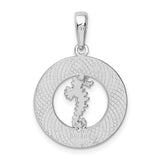 Sterling Silver Seahorse Pendant, Caribbean Ocean Life Charm, Coastal Nautical Design