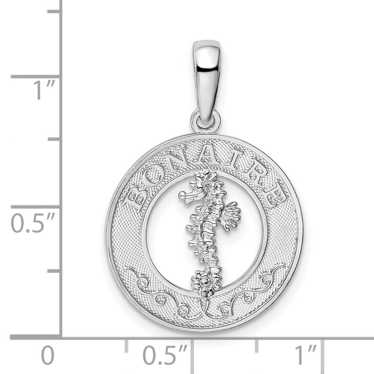 Sterling Silver Seahorse Pendant, Caribbean Ocean Life Charm, Coastal Nautical Design