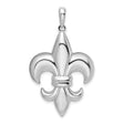 Sterling Silver Fleur-de-Lis Pendant, Gothic French Symbol Design, Unisex Medieval Charm