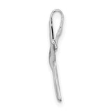 Sterling Silver Starfish Pendant, Polished Nautical Charm with Sliding Design for Women or Unisex Wear