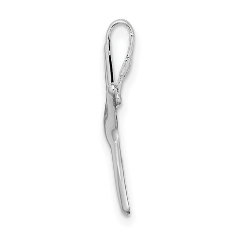 Sterling Silver Starfish Pendant, Polished Nautical Charm with Sliding Design for Women or Unisex Wear