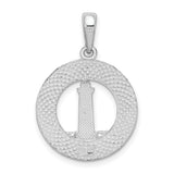 Sterling Silver Hilton Head Lighthouse Pendant, Nautical Island Travel Souvenir Jewelry for Women