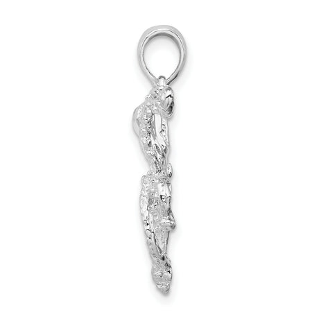 Sterling Silver Octopus Pendant with Detailed Marine Life Design, Nautical Steampunk Style