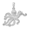 Sterling Silver Octopus Pendant with Detailed Marine Life Design, Nautical Steampunk Style