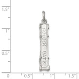 Golden Gate Bridge Charm Pendant in Real 925 Sterling Silver
