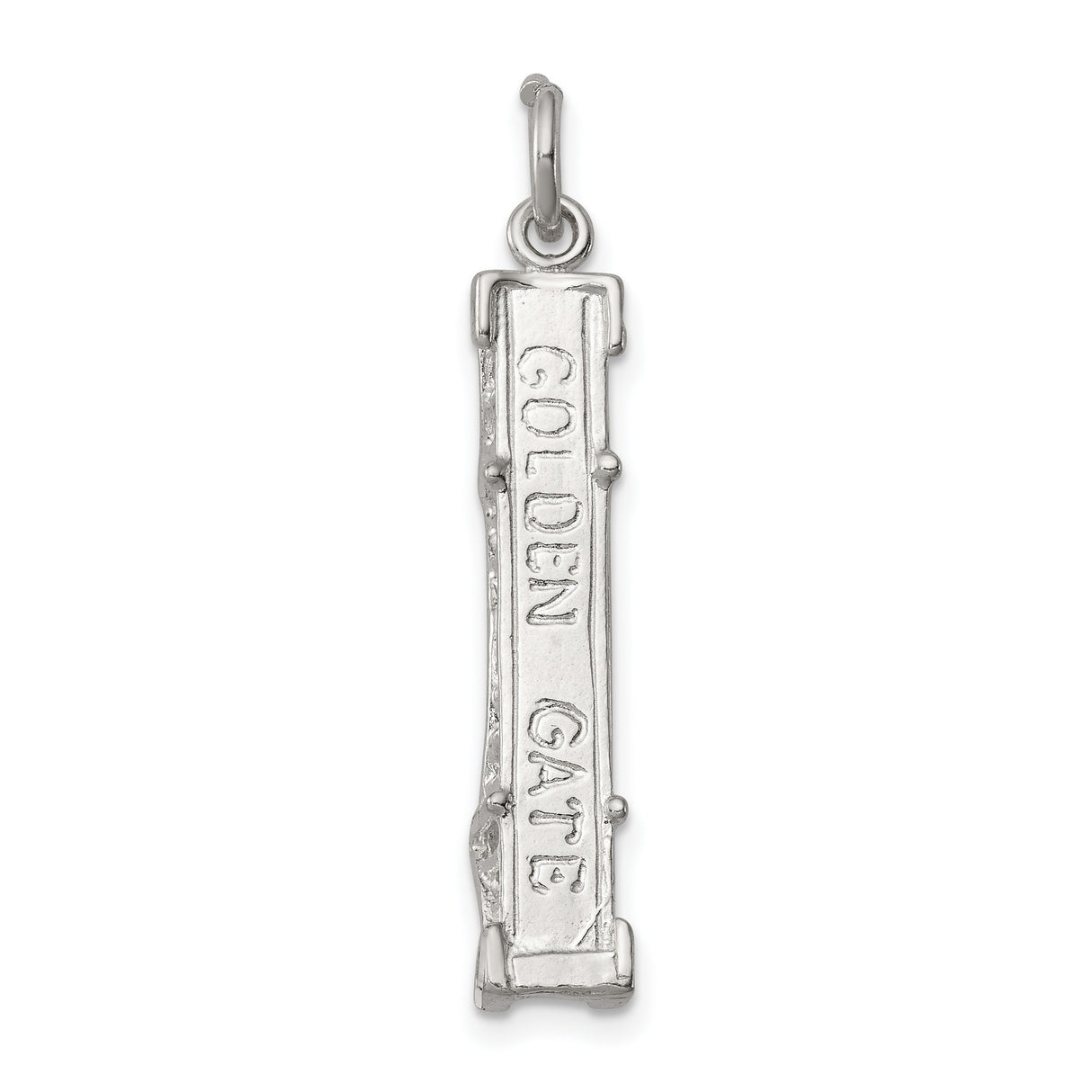 Golden Gate Bridge Charm Pendant in Real 925 Sterling Silver