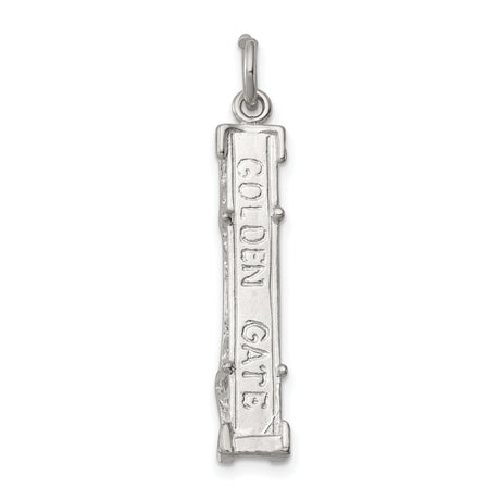 Golden Gate Bridge Charm Pendant in Real 925 Sterling Silver